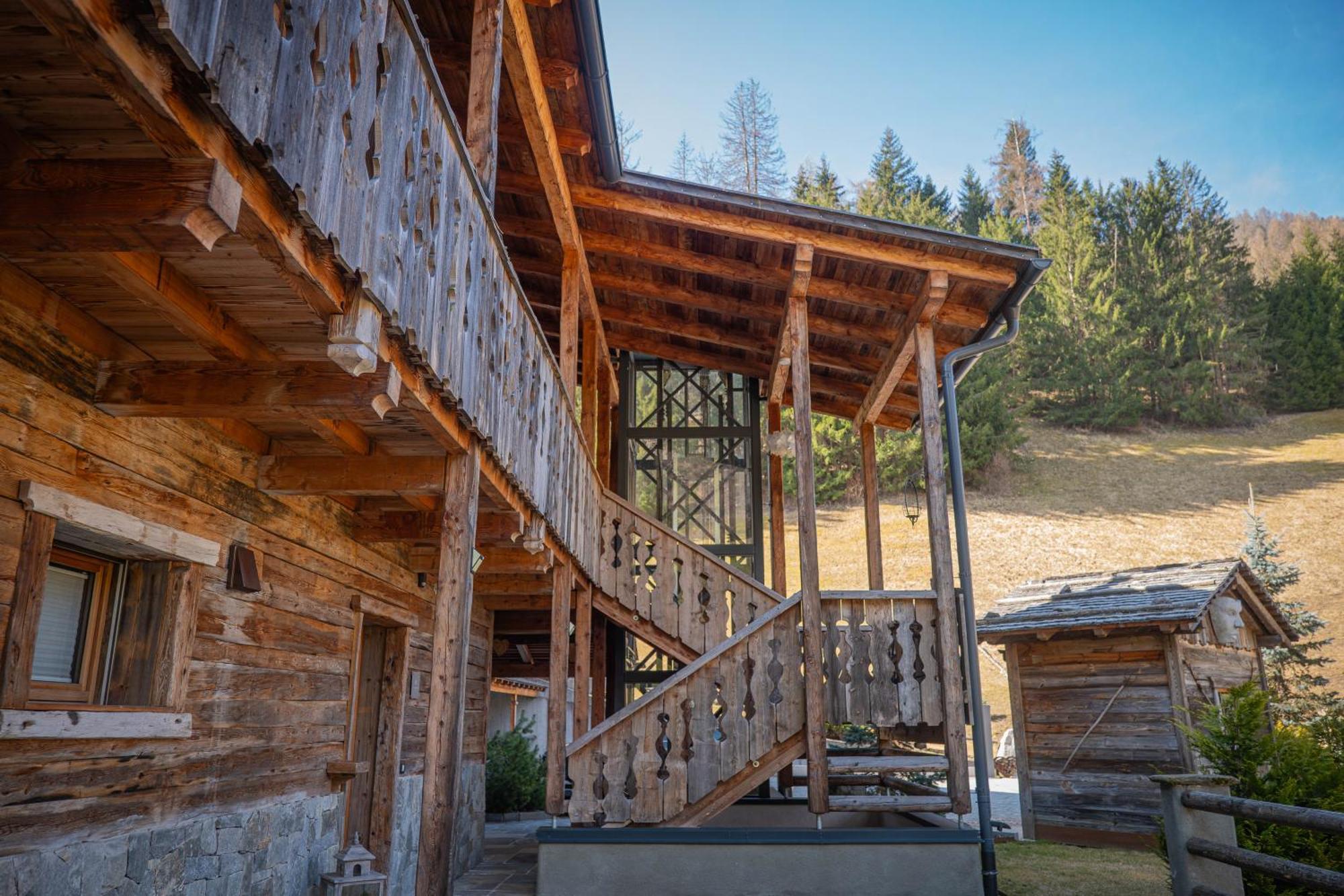 Alpine Mountain Chalet San Vigilio Di Marebbe Eksteriør bilde